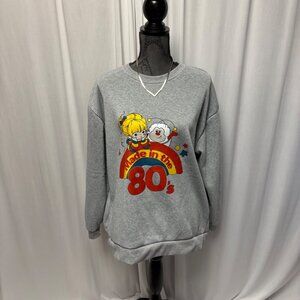 Made In The 80s Gray Crewneck Sweatshirt Womens Sz Large Vintage-Inspired Retro
